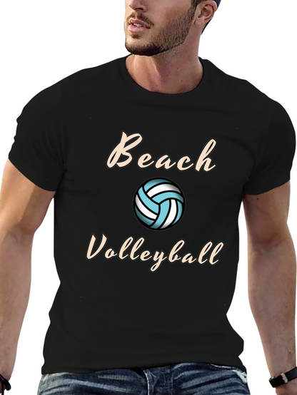Beach Volleyball Graphic Tee - Casual Comfort