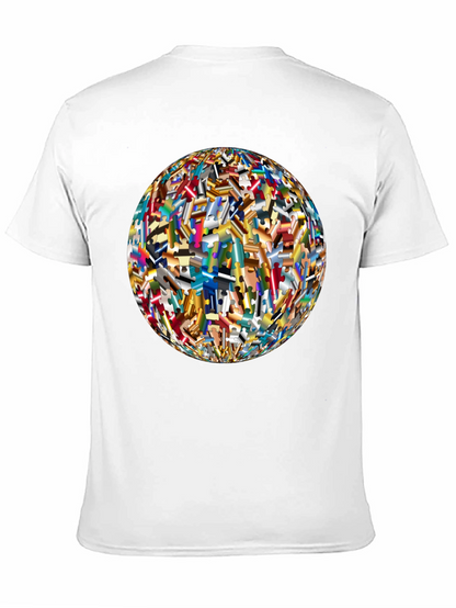 Abstract Puzzle Piece Sphere Graphic Tee