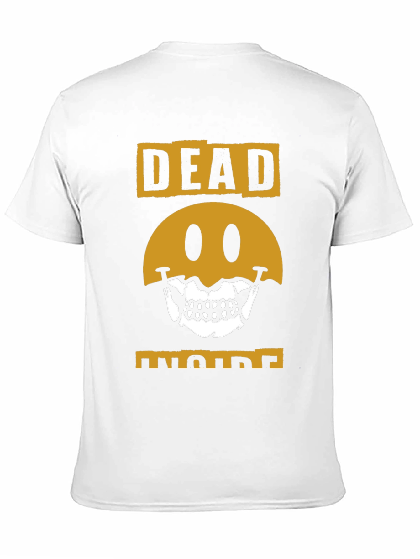 Dead Inside Graphic Tee - Skull Smiley Face T-Shirt