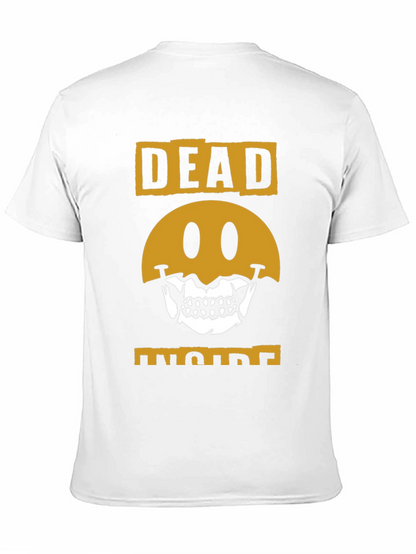 Dead Inside Graphic Tee - Skull Smiley Face T-Shirt