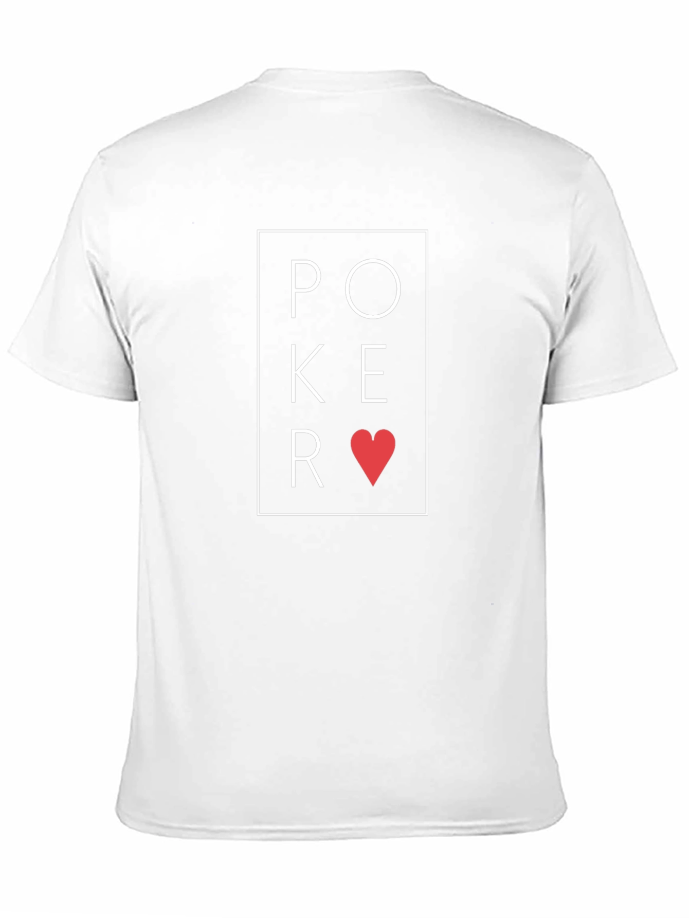 Poker Heart Graphic Tee - Stylish Black T-Shirt