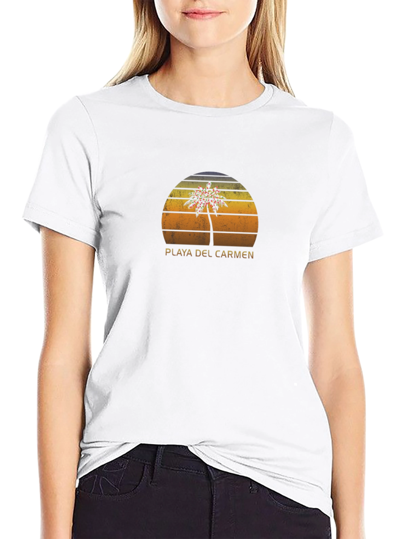Playa Del Carmen Retro Graphic T-Shirt