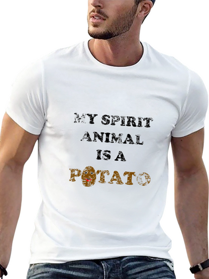 My Spirit Animal is a Potato Funny Graphic Tee