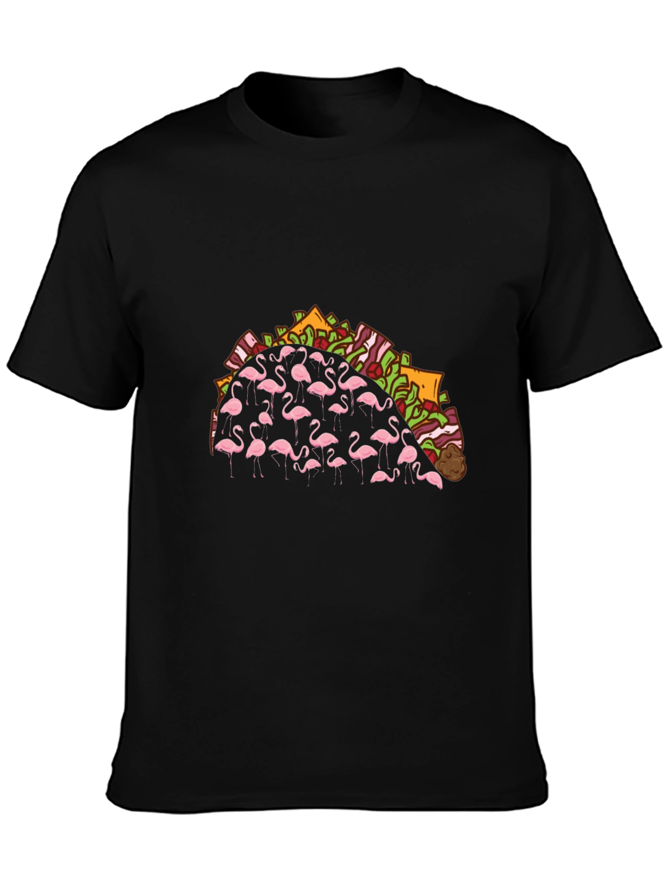 Flamingo Taco Graphic T-Shirt