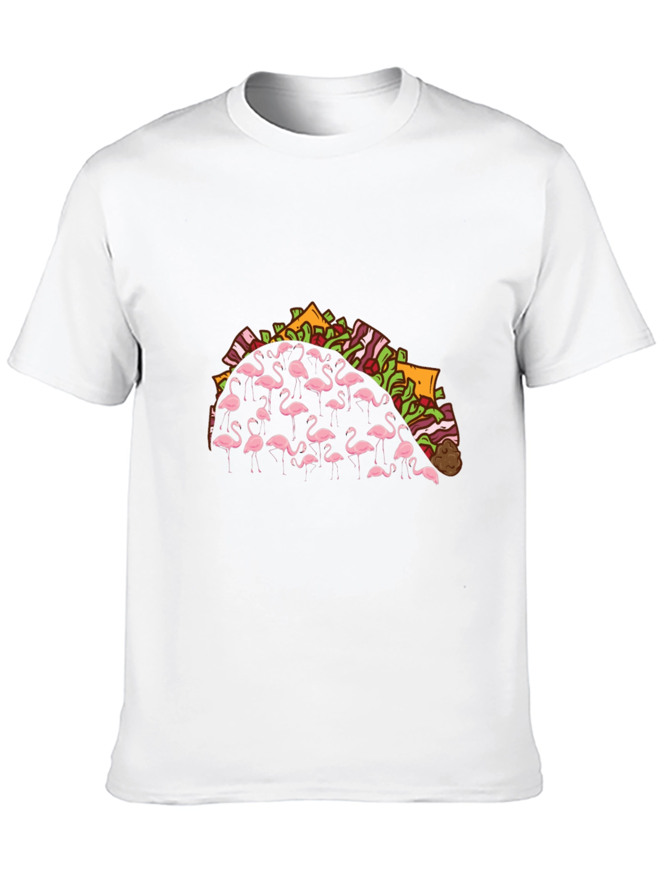 Flamingo Taco Graphic T-Shirt