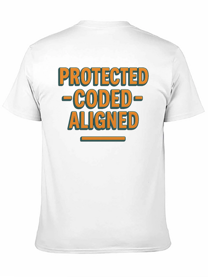 Protected Coded Aligned Graphic T-Shirt
