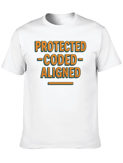 Protected Coded Aligned Graphic T-Shirt
