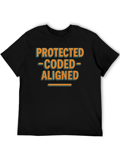 Protected Coded Aligned Graphic T-Shirt