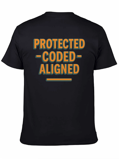 Protected Coded Aligned Graphic T-Shirt