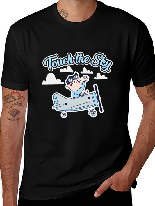 Touch the Sky Black Graphic Tee