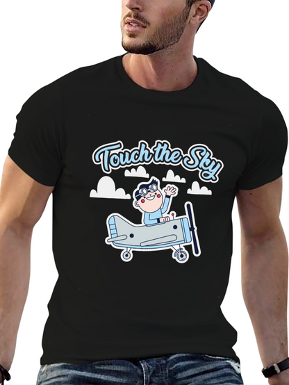 Touch the Sky Black Graphic Tee