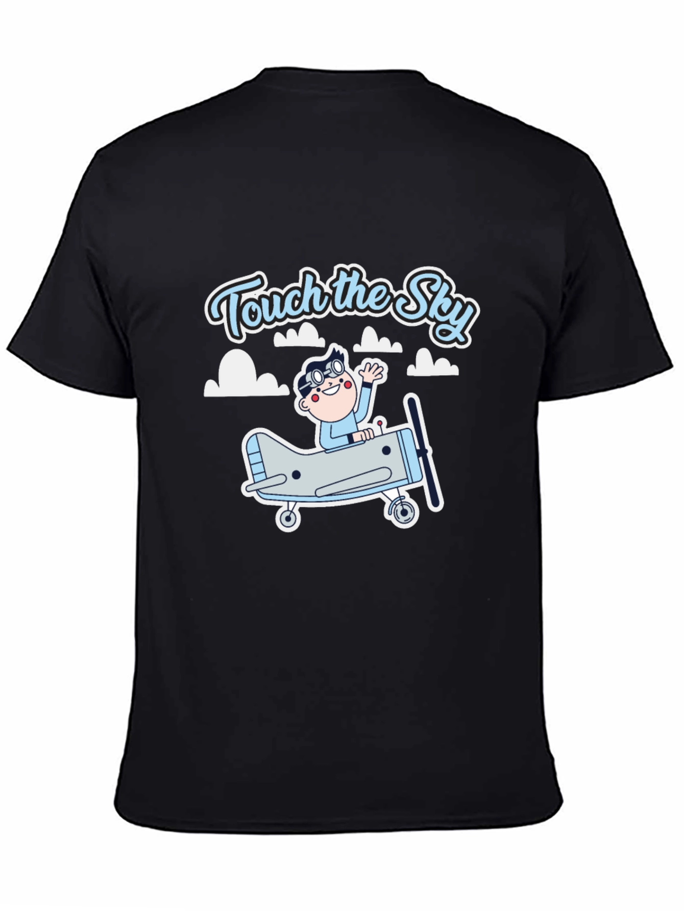 Touch the Sky Black Graphic Tee
