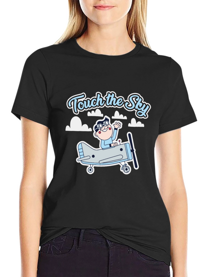 Touch the Sky Black Graphic Tee