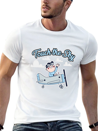 Touch the Sky Black Graphic Tee