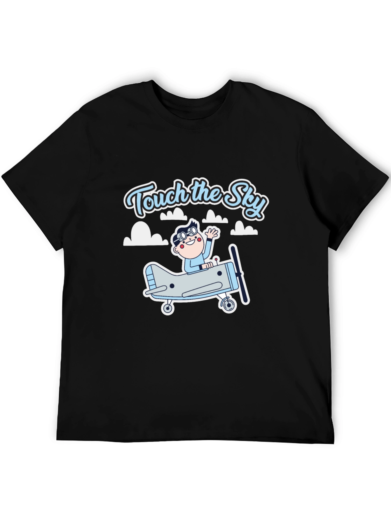 Touch the Sky Black Graphic Tee