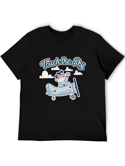 Touch the Sky Black Graphic Tee