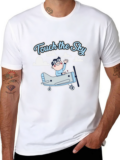 Touch the Sky Black Graphic Tee