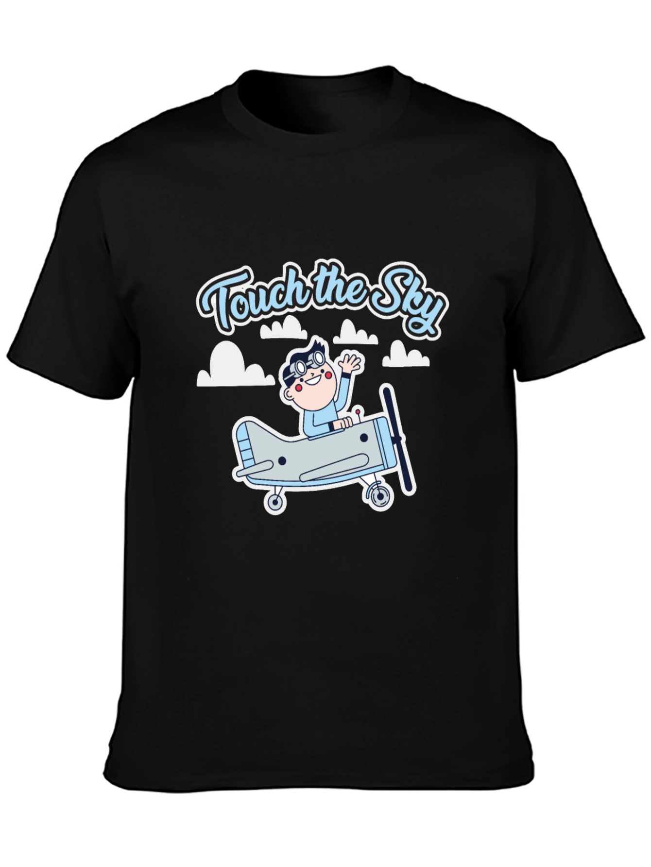 Touch the Sky Black Graphic Tee