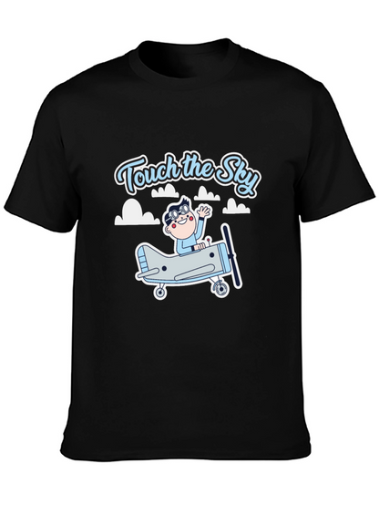 Touch the Sky Black Graphic Tee