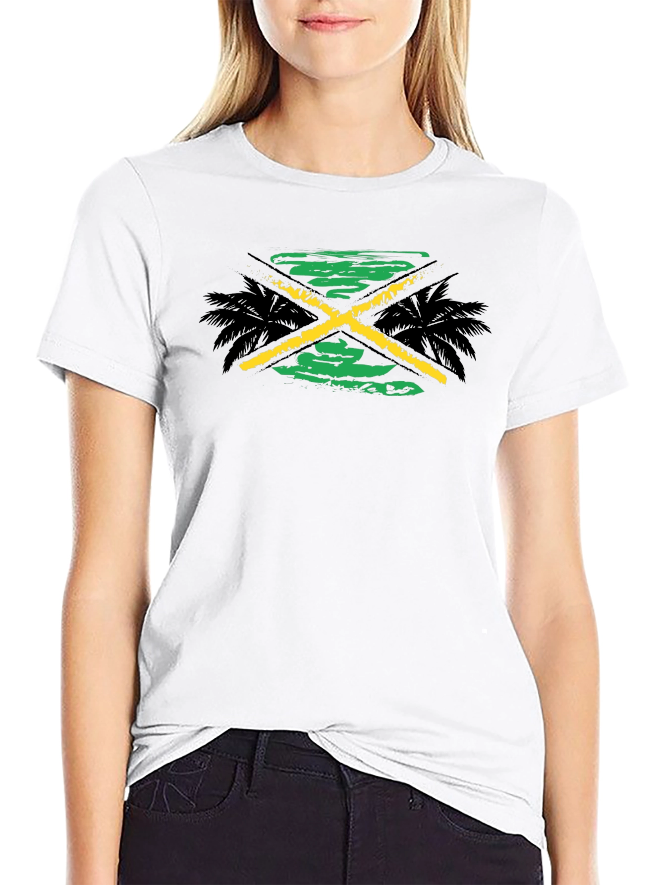 Jamaica Vibes Black Tee
