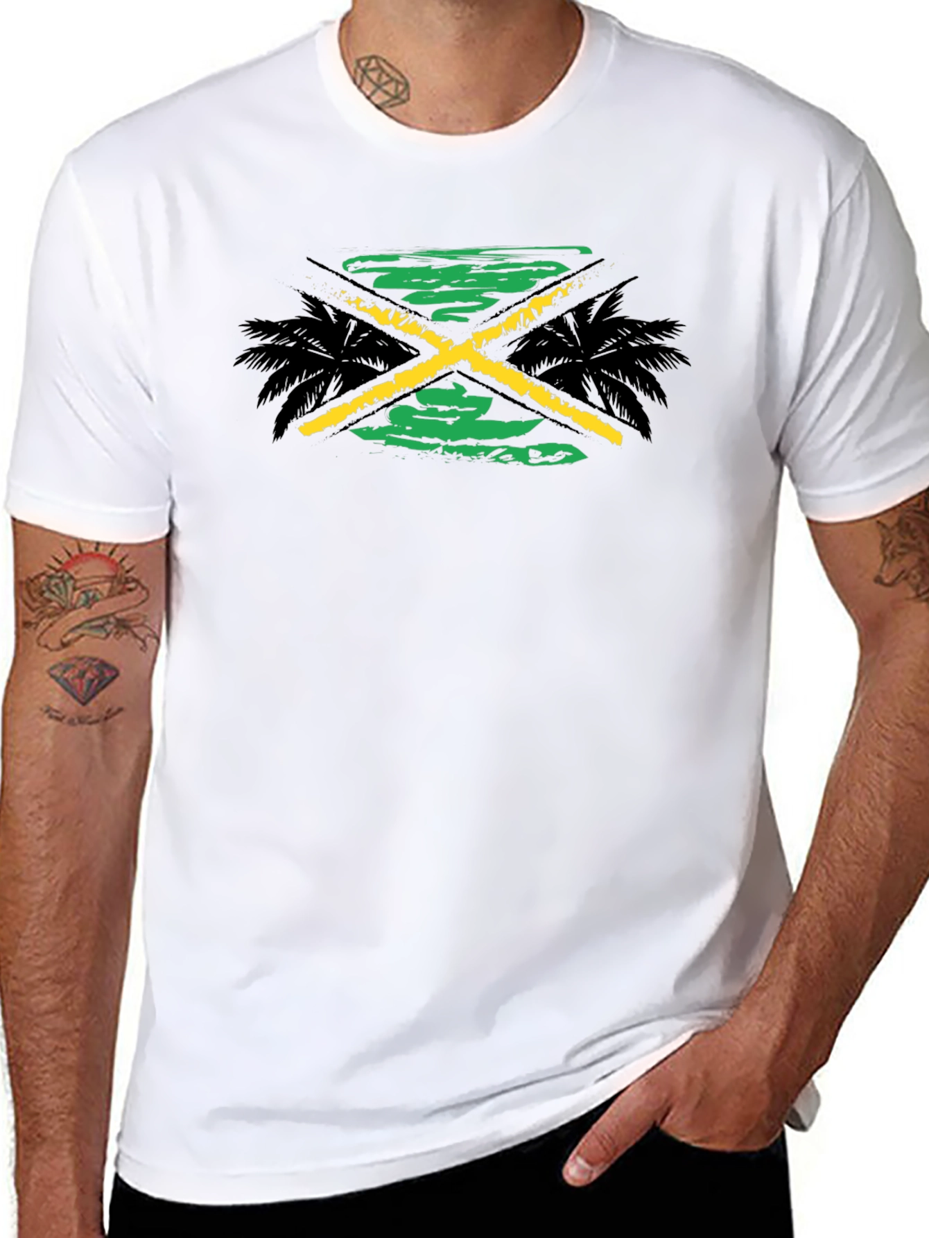 Jamaica Vibes Black Tee