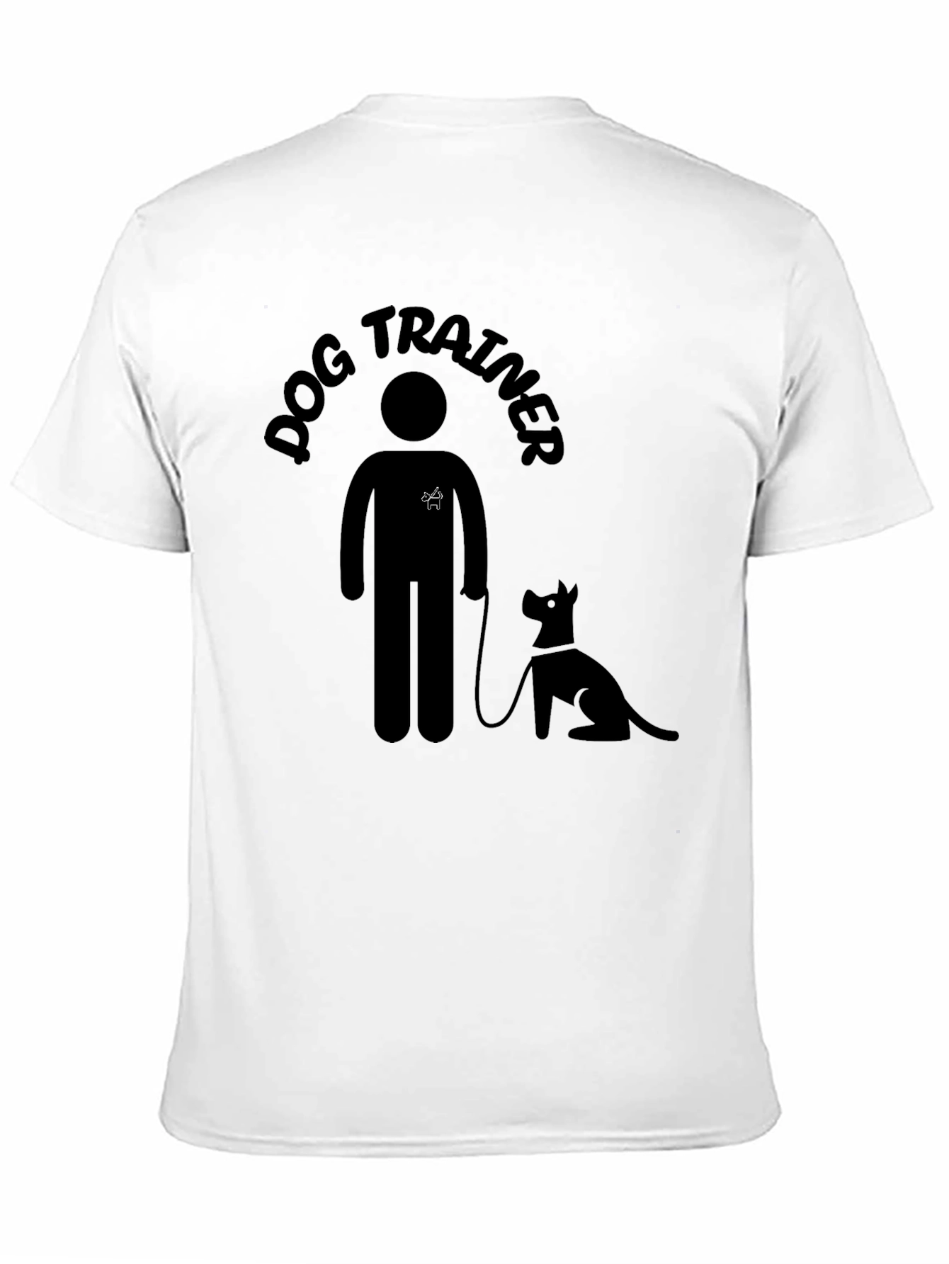 Dog Trainer T-Shirt - Black Cotton Graphic Tee