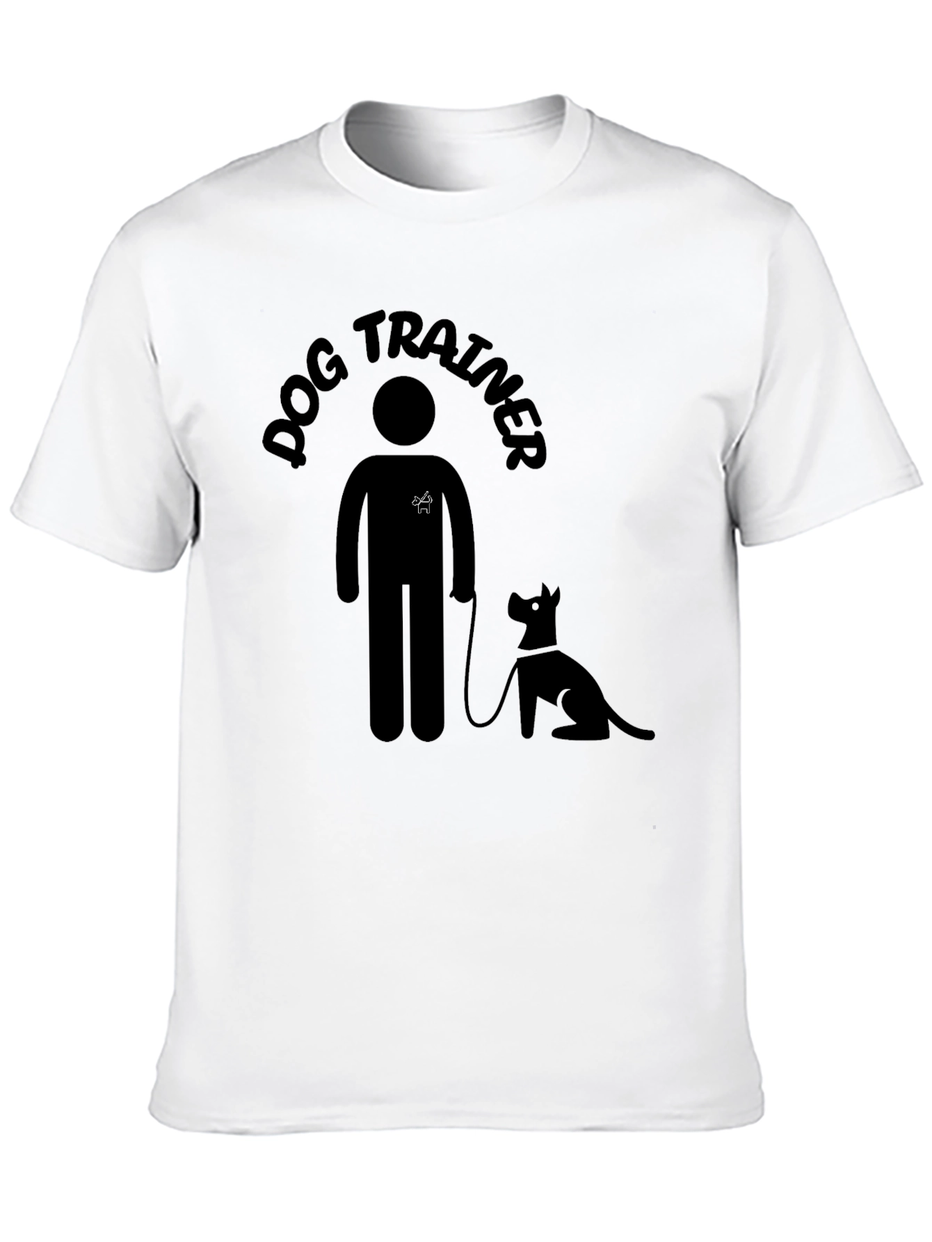Dog Trainer T-Shirt - Black Cotton Graphic Tee