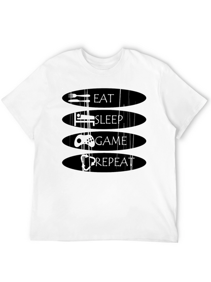 Eat Sleep Game Repeat T-Shirt - Gamer Life
