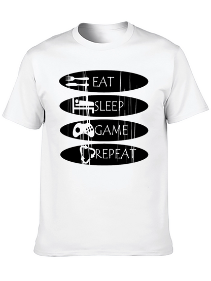 Eat Sleep Game Repeat T-Shirt - Gamer Life