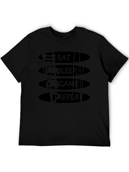 Eat Sleep Game Repeat T-Shirt - Gamer Life