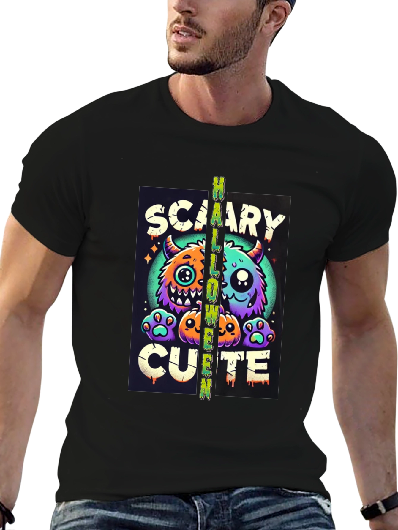 Scary Cute Halloween Graphic Tee