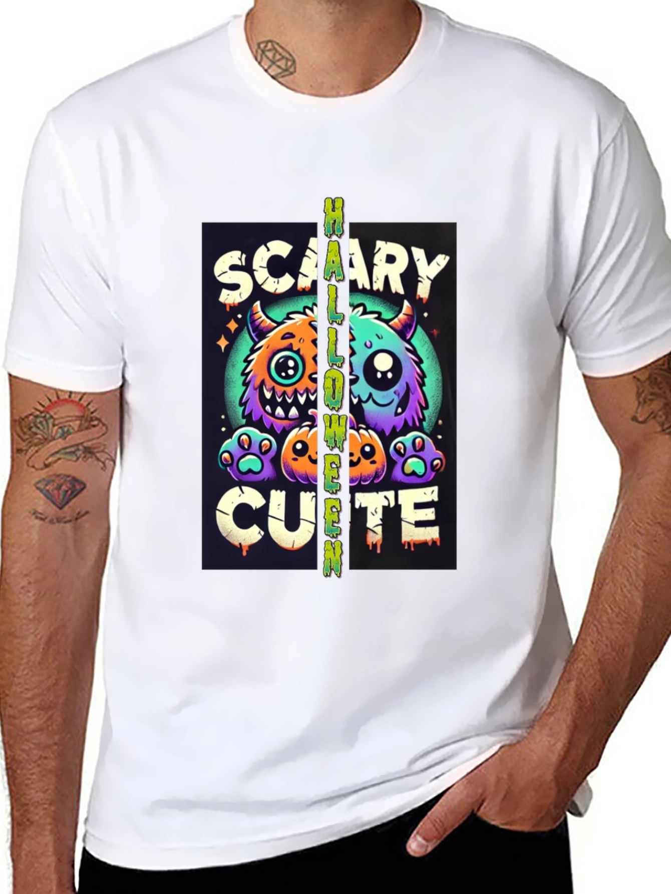 Scary Cute Halloween Graphic Tee