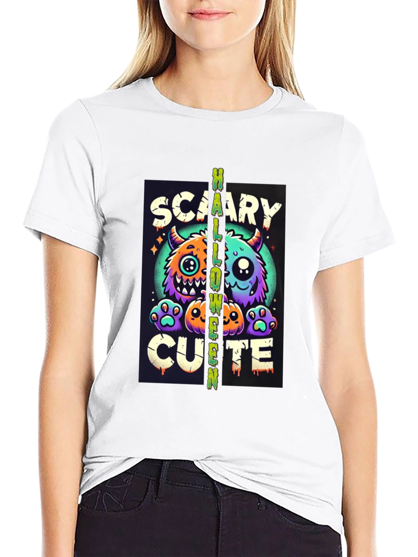 Scary Cute Halloween Graphic Tee