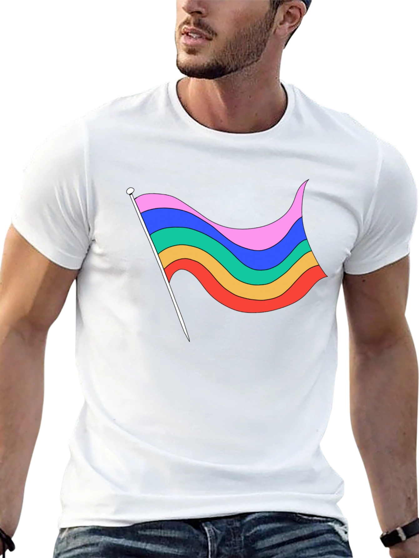 Retro Rainbow Flag T-Shirt - Pride Apparel