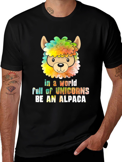 Be an Alpaca T-Shirt - Quirky Animal Graphic Tee