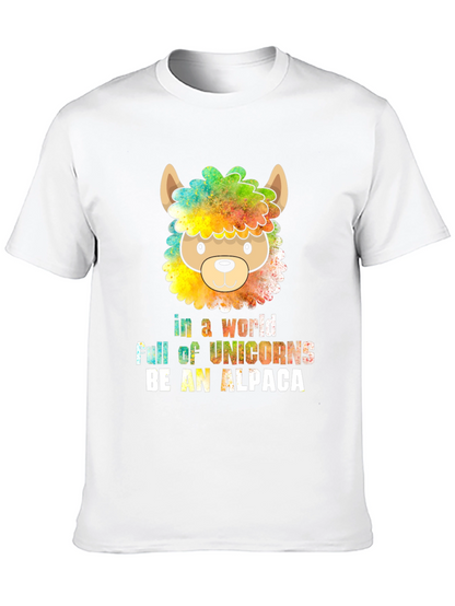 Be an Alpaca T-Shirt - Quirky Animal Graphic Tee