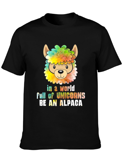 Be an Alpaca T-Shirt - Quirky Animal Graphic Tee