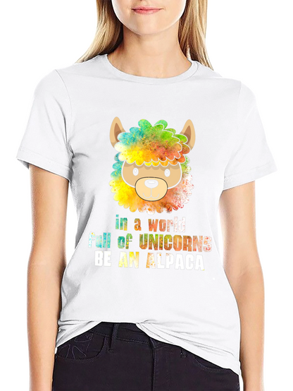 Be an Alpaca T-Shirt - Quirky Animal Graphic Tee