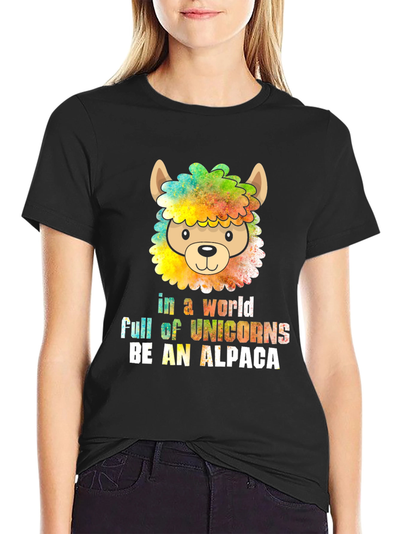 Be an Alpaca T-Shirt - Quirky Animal Graphic Tee
