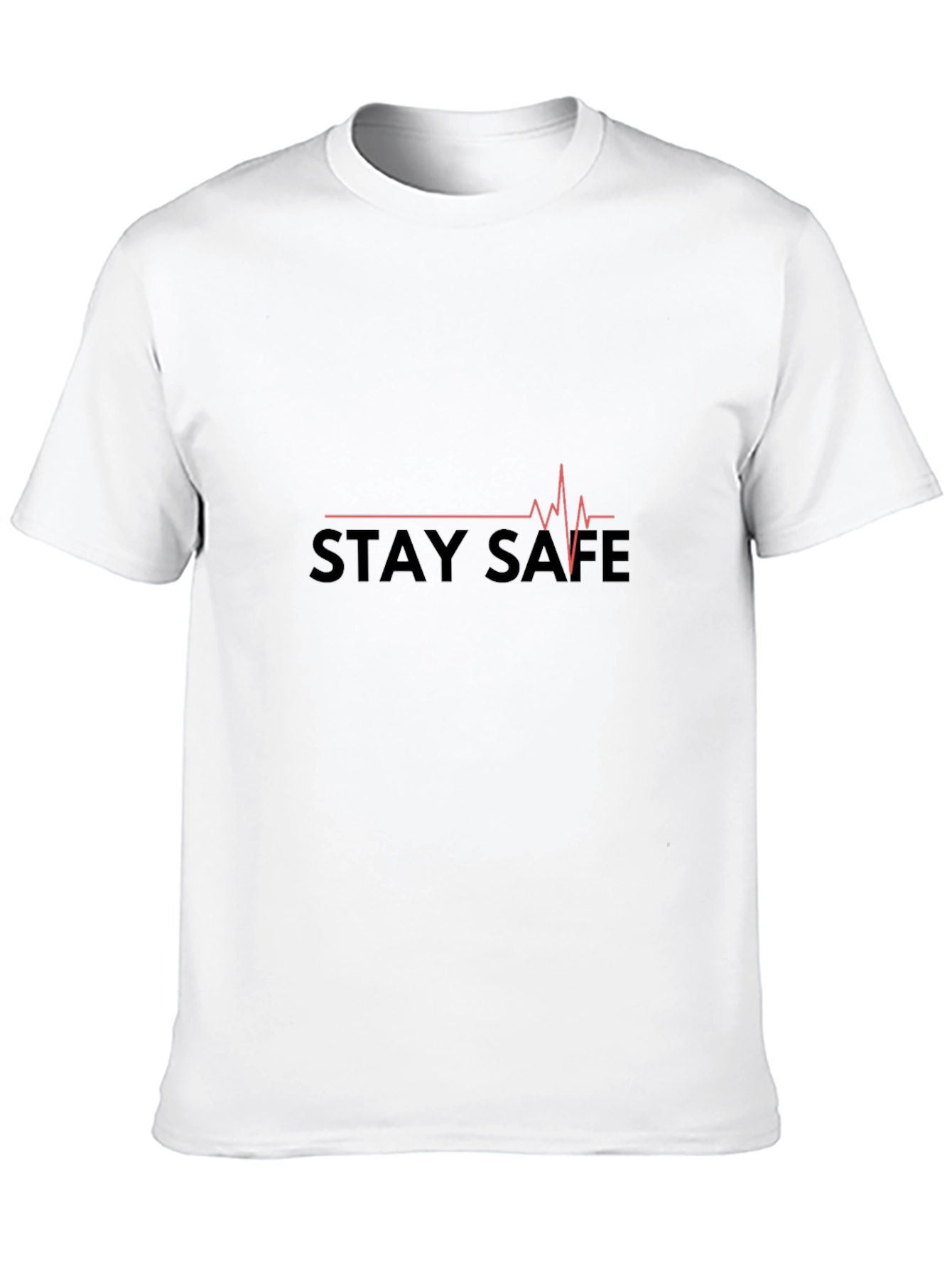 Stay Safe Heartbeat Tee - Stylish Comfort