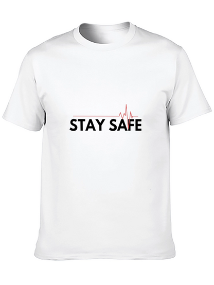 Stay Safe Heartbeat Tee - Stylish Comfort
