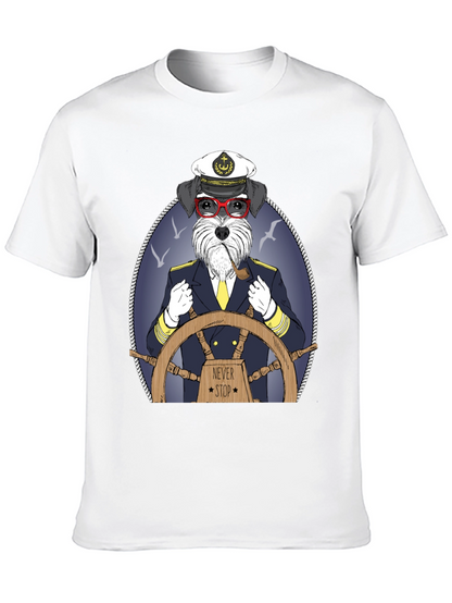 Dog Captain Graphic T-Shirt - Never Stop