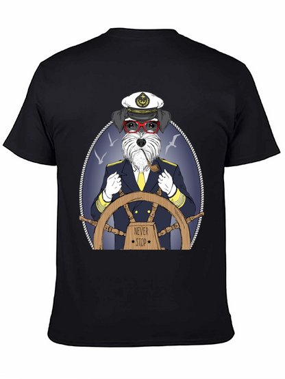 Dog Captain Graphic T-Shirt - Never Stop