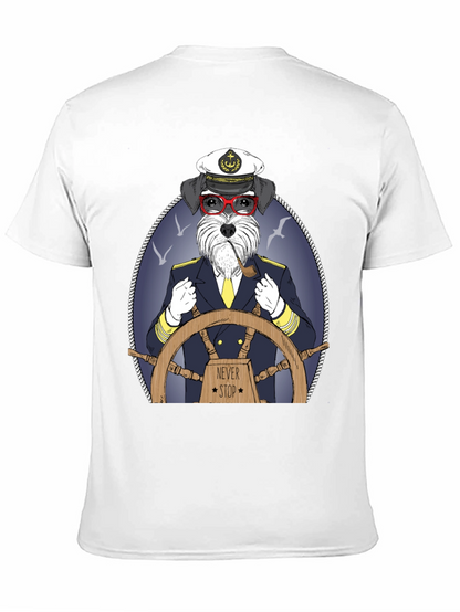 Dog Captain Graphic T-Shirt - Never Stop