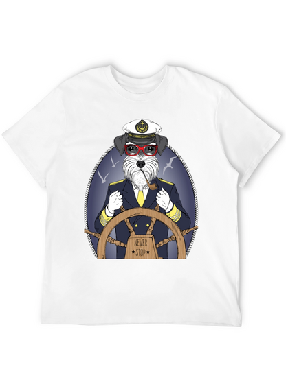 Dog Captain Graphic T-Shirt - Never Stop