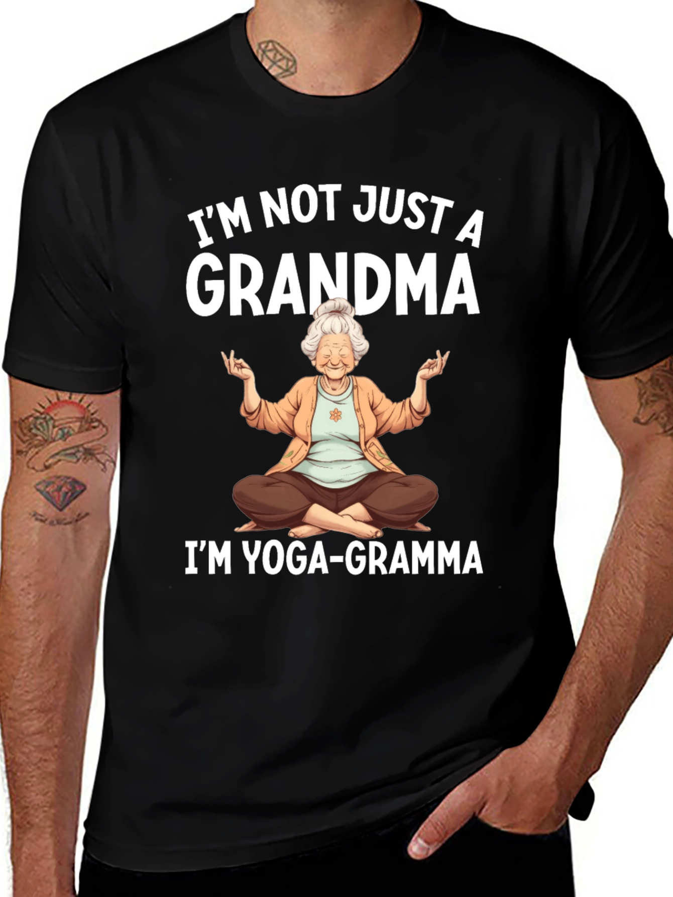 Yoga-Gramma T-Shirt - Grandma Yoga Lover