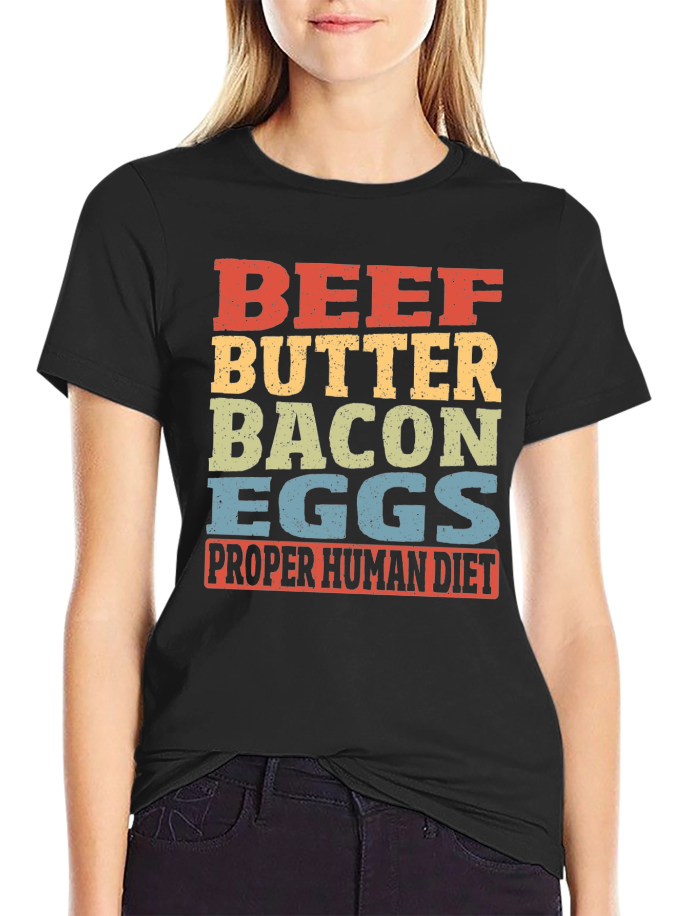 Beef Butter Bacon Eggs T-Shirt - Proper Human Diet