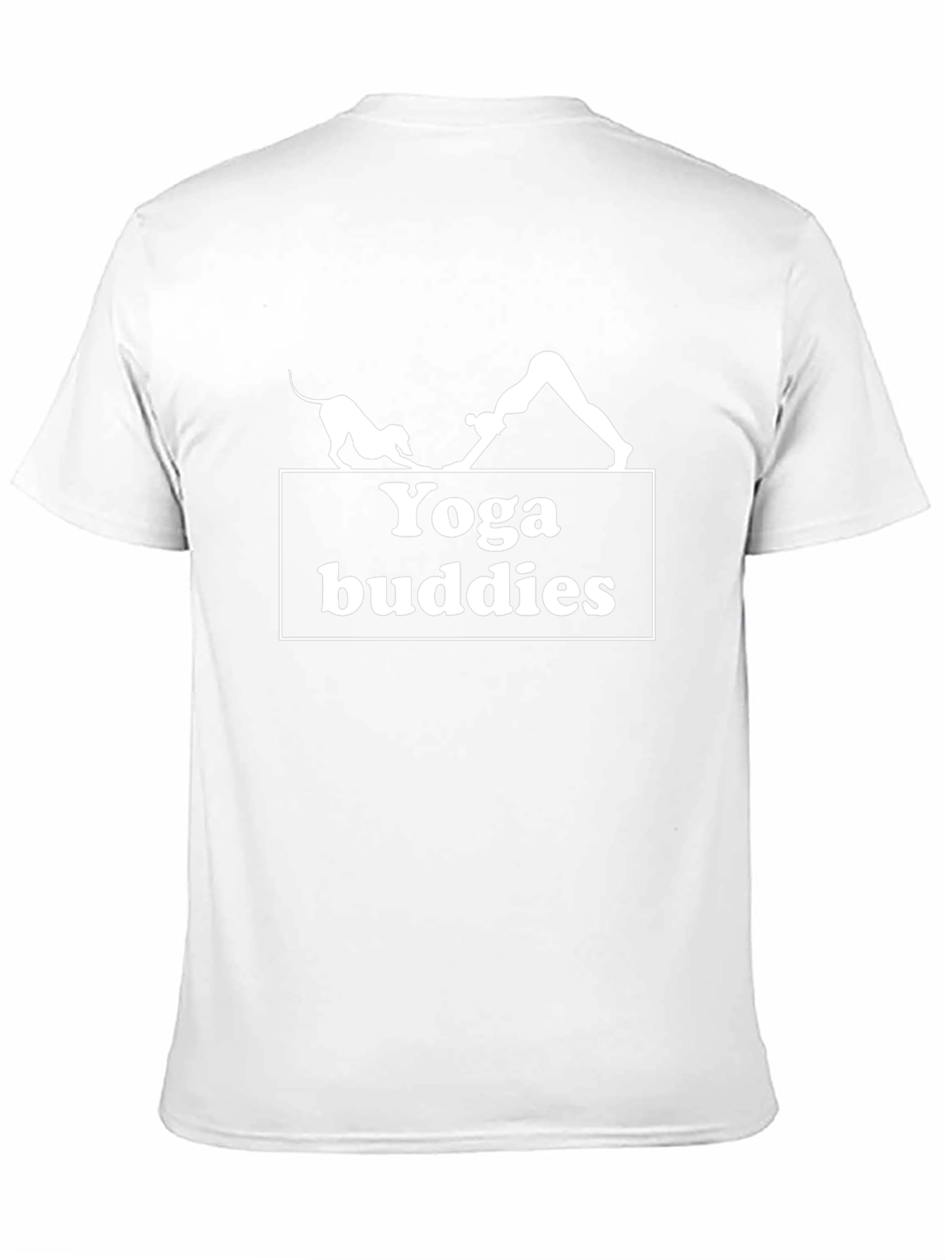 Yoga Buddies Graphic Tee - Black Cotton T-Shirt