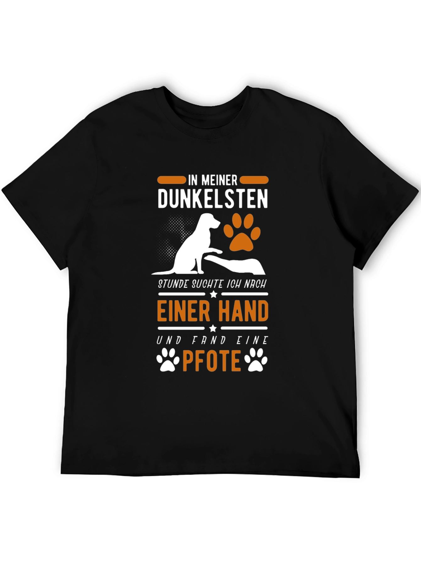 Dog Paw Print T-Shirt: In My Darkest Hour