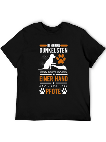 Dog Paw Print T-Shirt: In My Darkest Hour